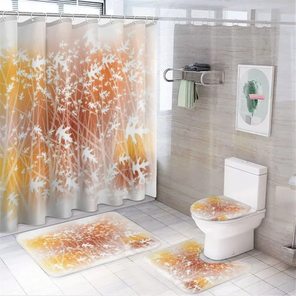 Oak Forest in Autumn on a shower curtain