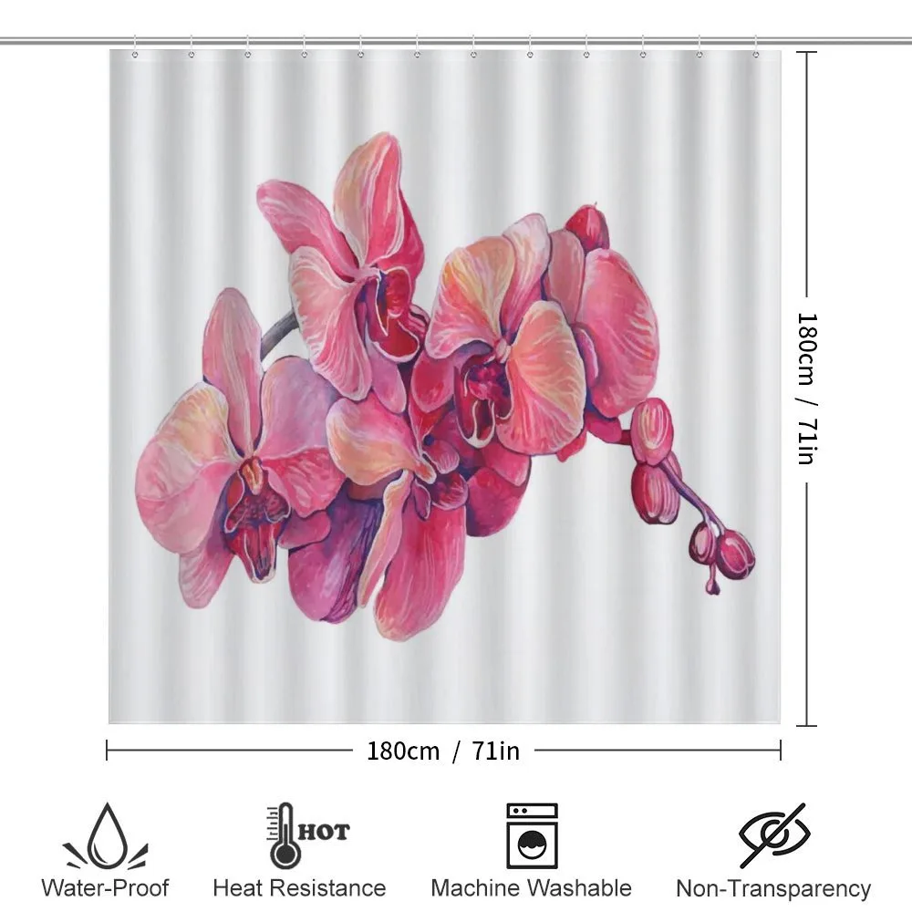 Pink Blossoms on a Branch — Detail 2