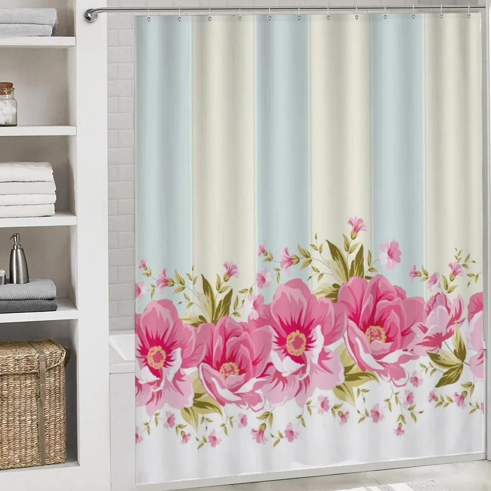 Pink Peony Border Tile — Detail 4