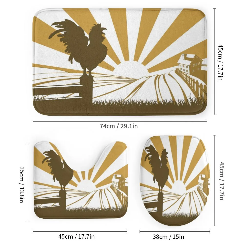 Rooster Retro Country Sunrise — Detail 1