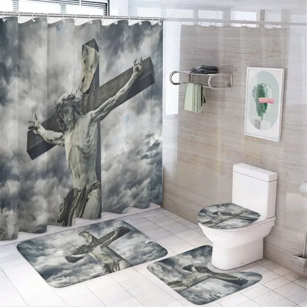 Stormy Dramatic Cloudscape on a shower curtain