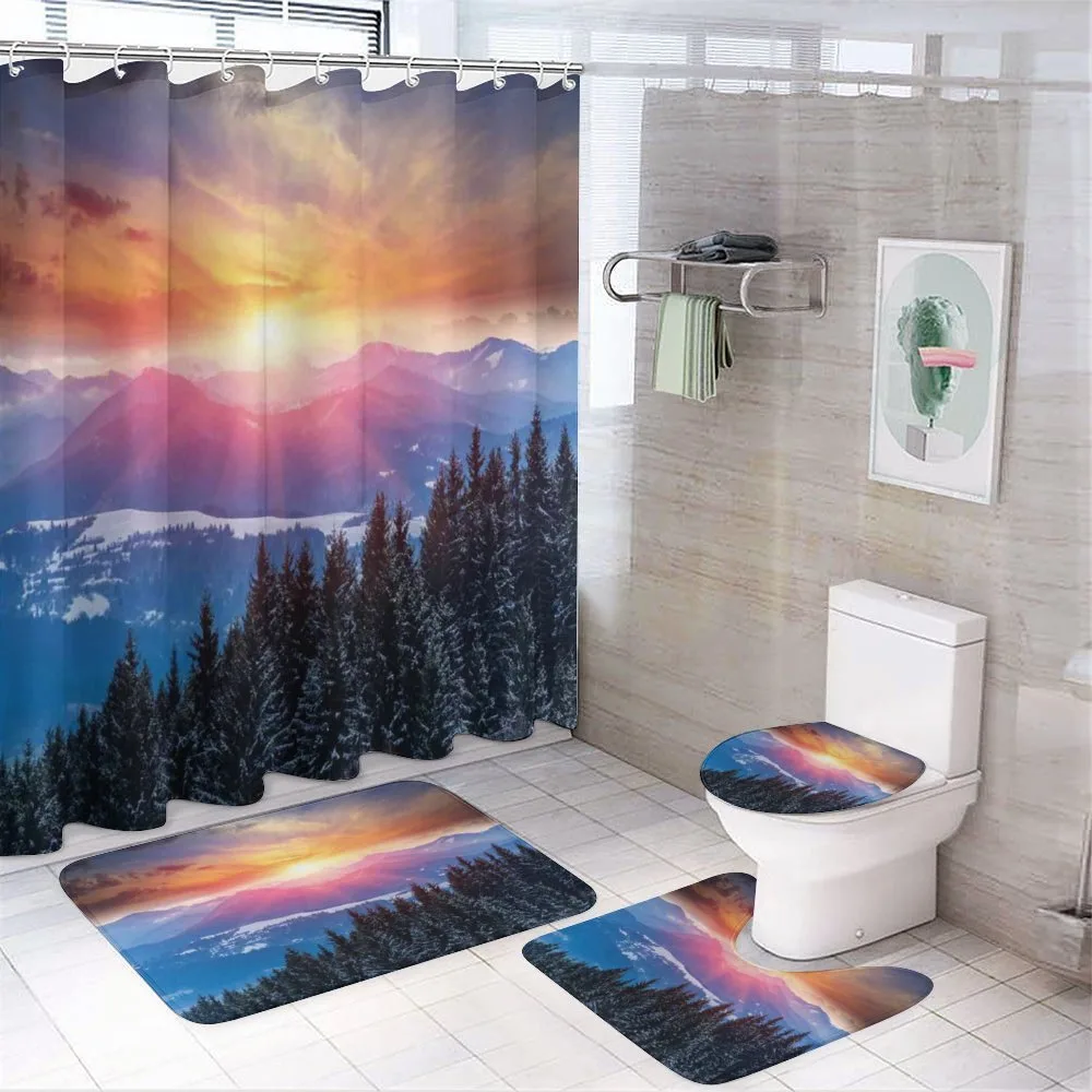 Sunset in Mountains — Your design