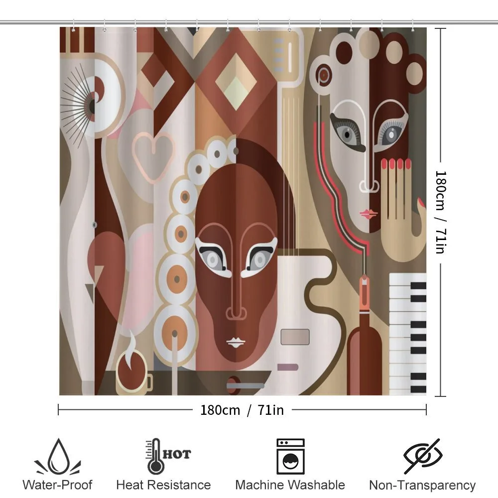 Abstract Shapes and Faces — Detail 2