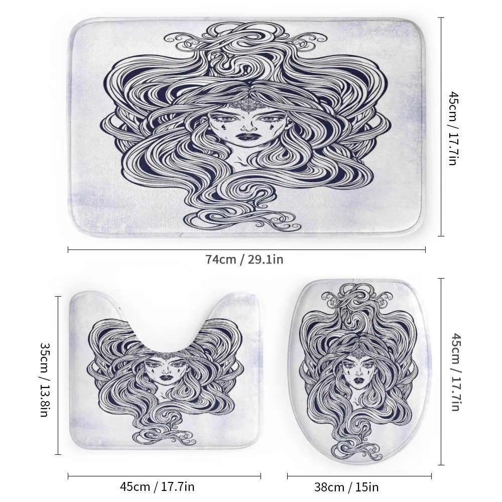 Art Nouveau Medusa Girl — Detail 1