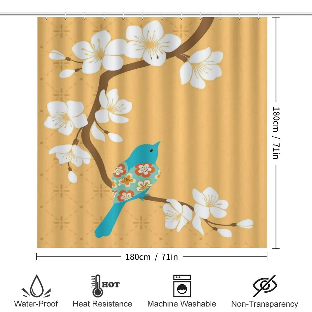 Birds on Cherry Blossom — Detail 2