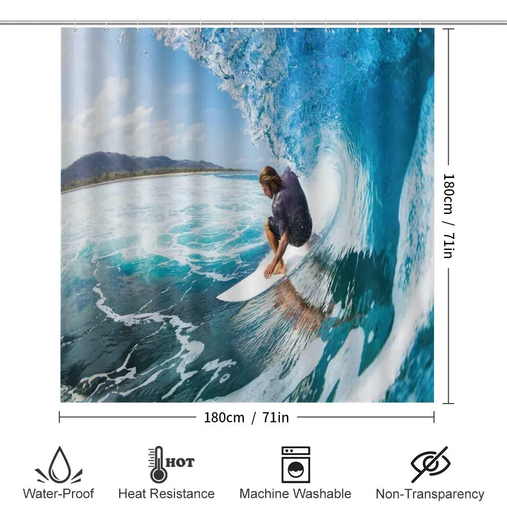 Coastal Surfing on Waves — Detail 2