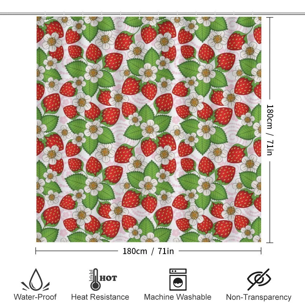 Floral Strawberry Scene — Detail 2