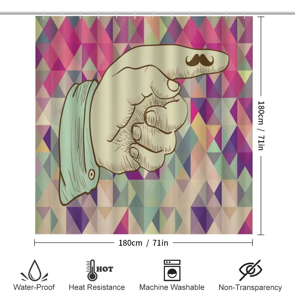 Human Hand Mustache — Detail 2