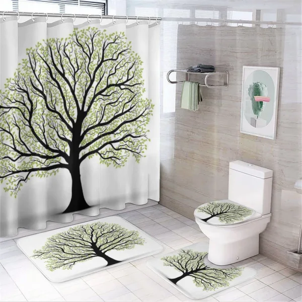 Lush Leaves on a shower curtain