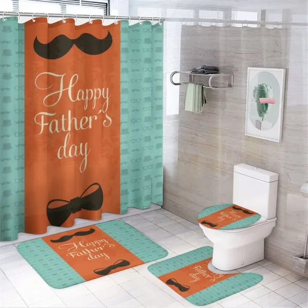 Mustache Bowtie on a shower curtain
