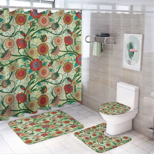 Oriental Inspirations on a shower curtain