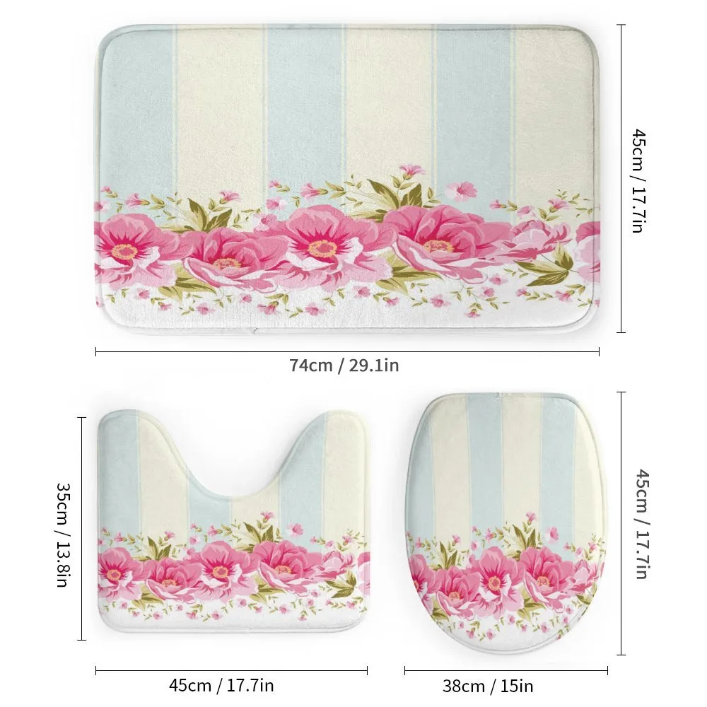 Pink Peony Border Tile — Detail 1