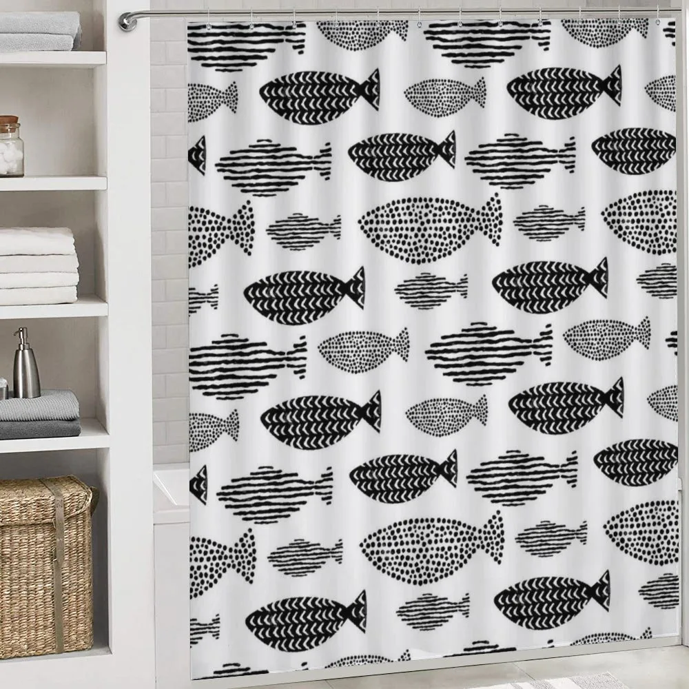 Sea Animals Black White — Detail 4