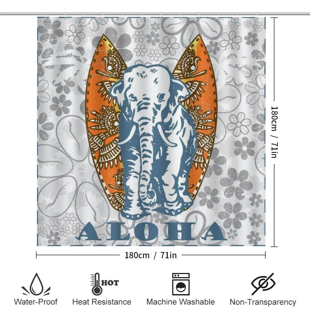 Surfboard and Elephant — Detail 2