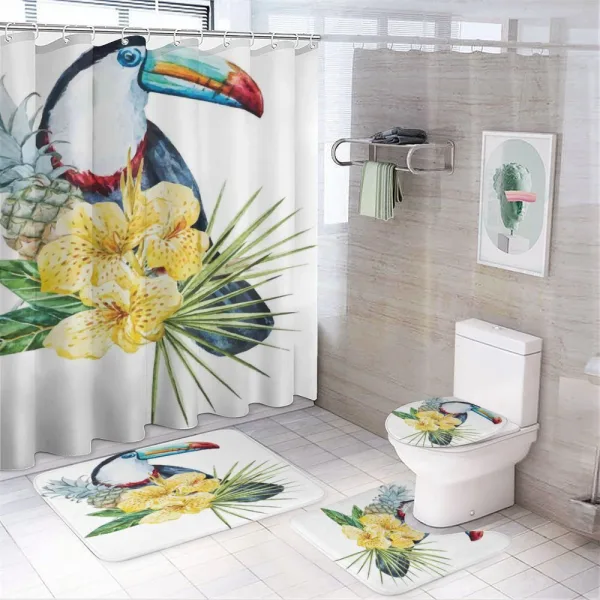 Toucan Bird Exotic on a shower curtain