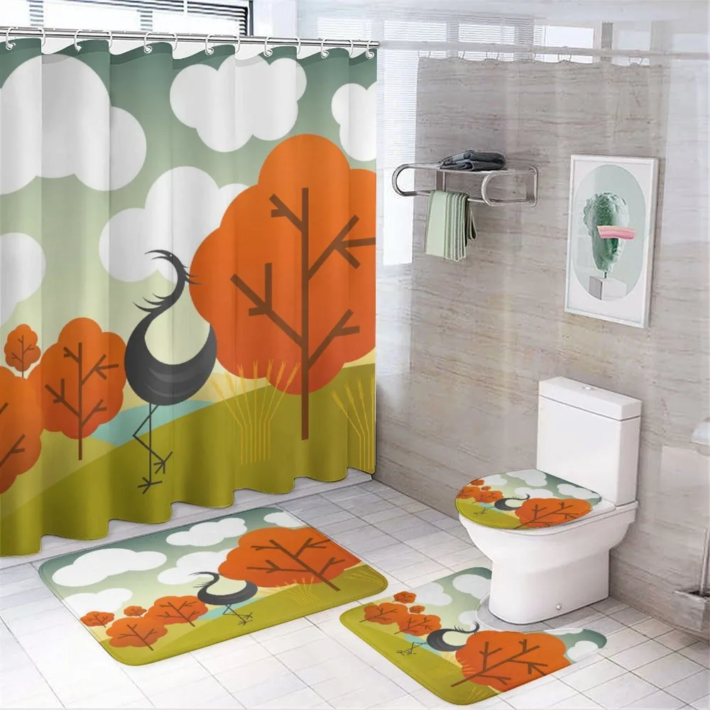 Abstract Bird Trees and Cloud — Your design