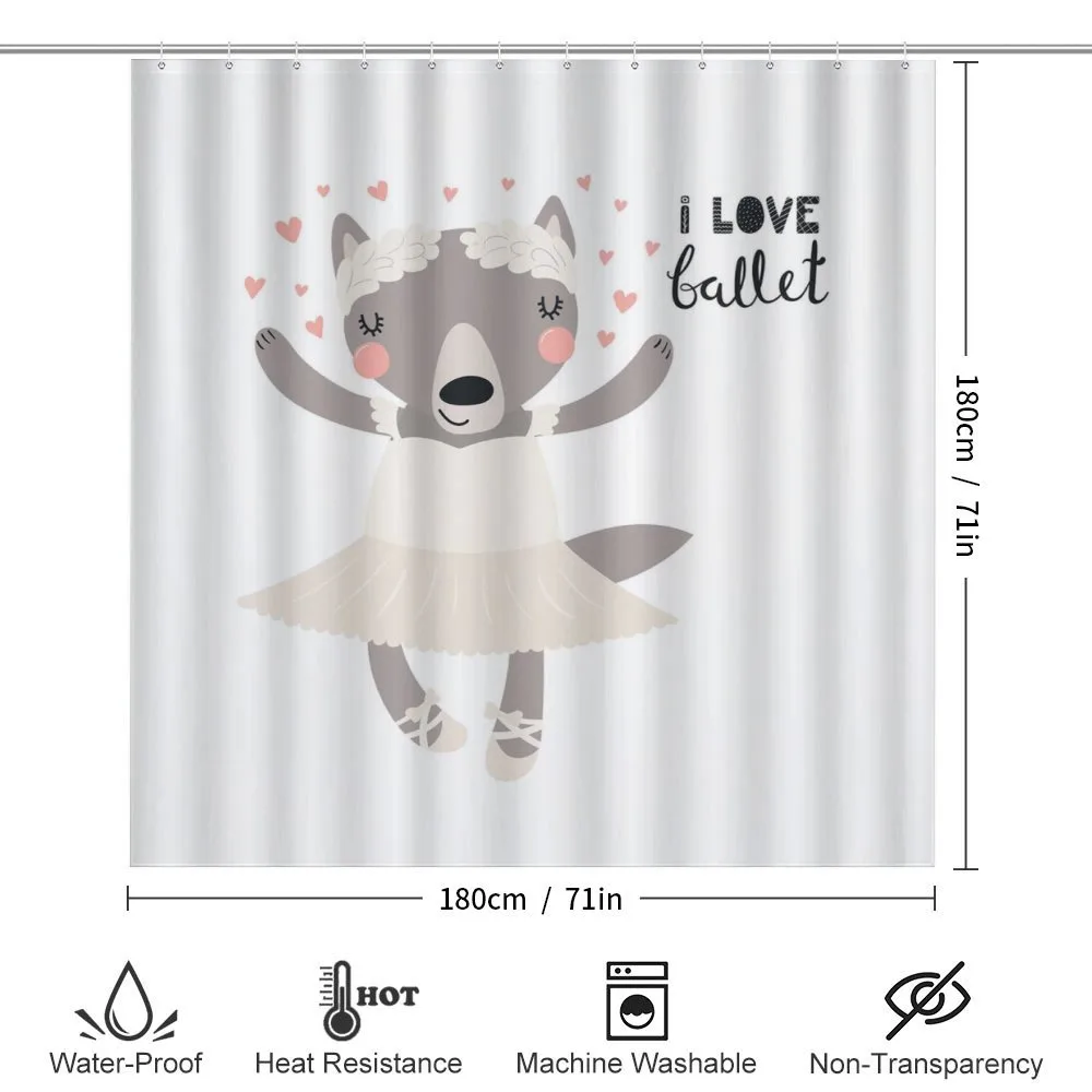 Ballerina Wolf in a Tutu — Detail 2