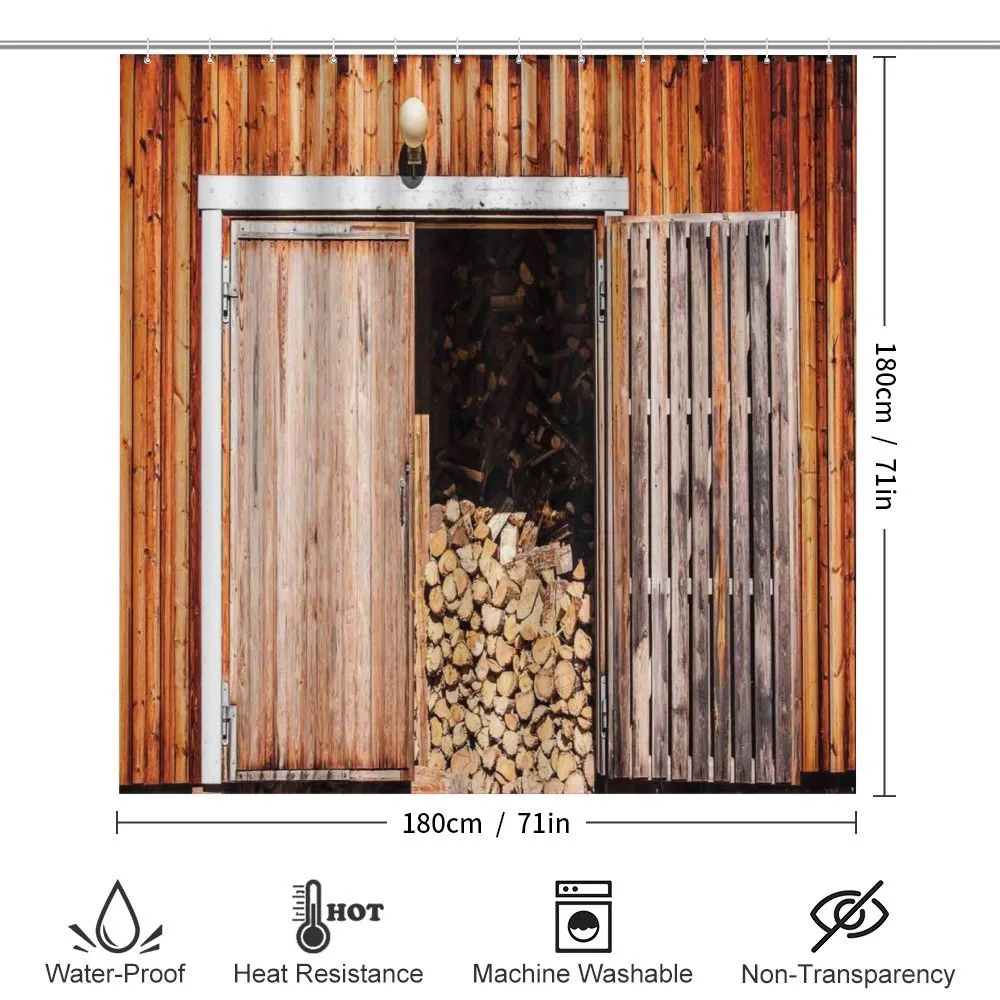 Barn with Firewood Rural — Detail 2