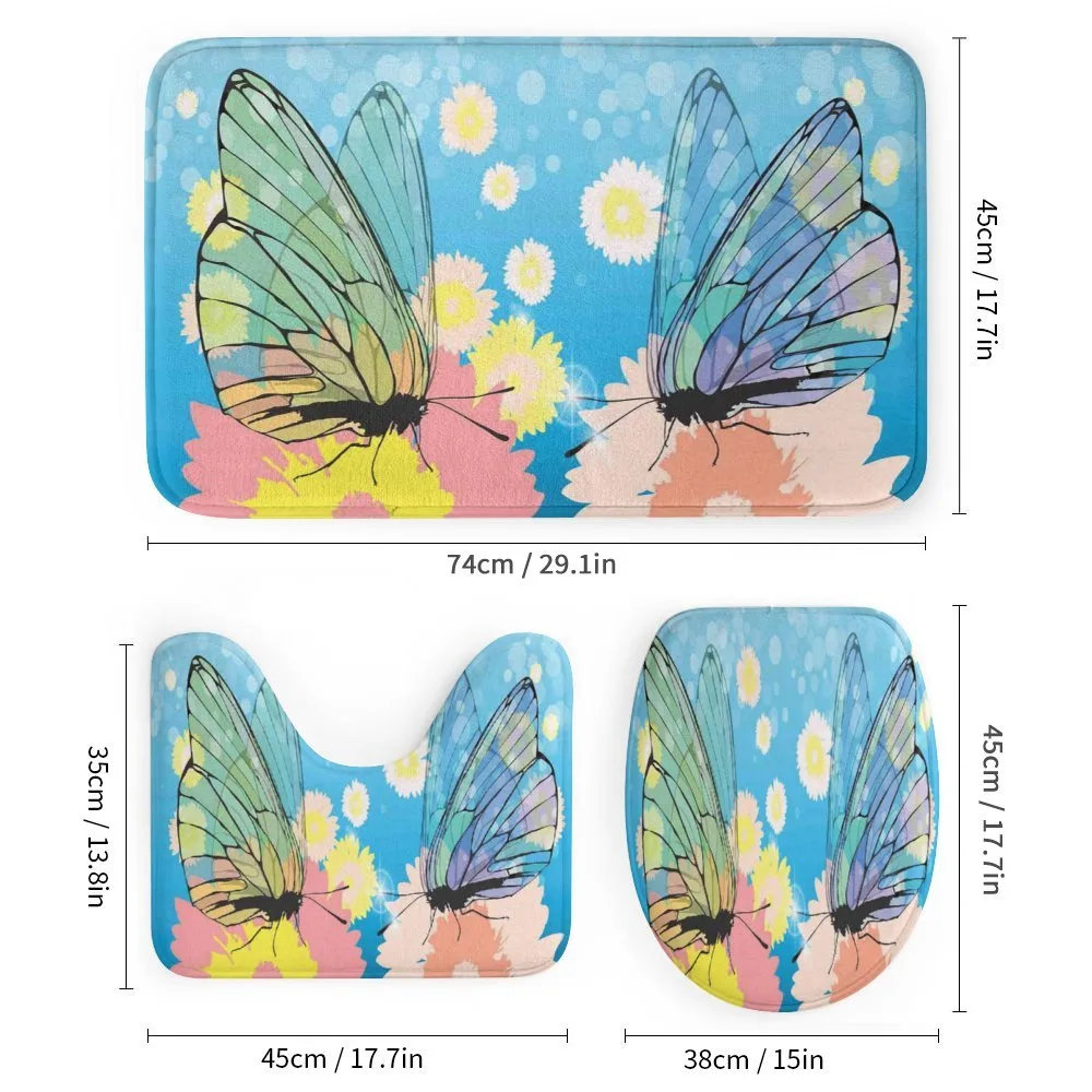 Butterflies on Flowers — Detail 1