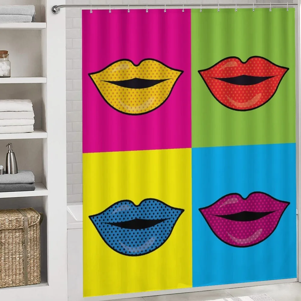 Colored Lips in Squares — Detail 4
