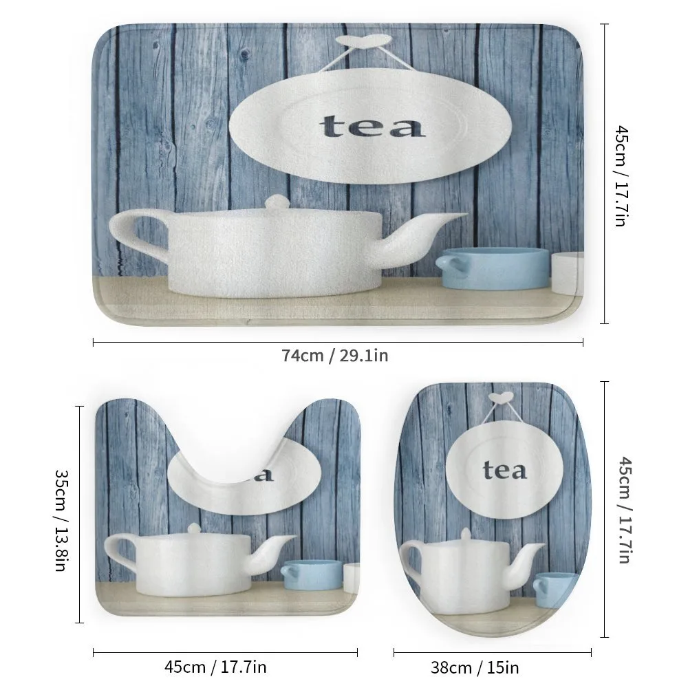 Country Cups and Pot Plate — Detail 1