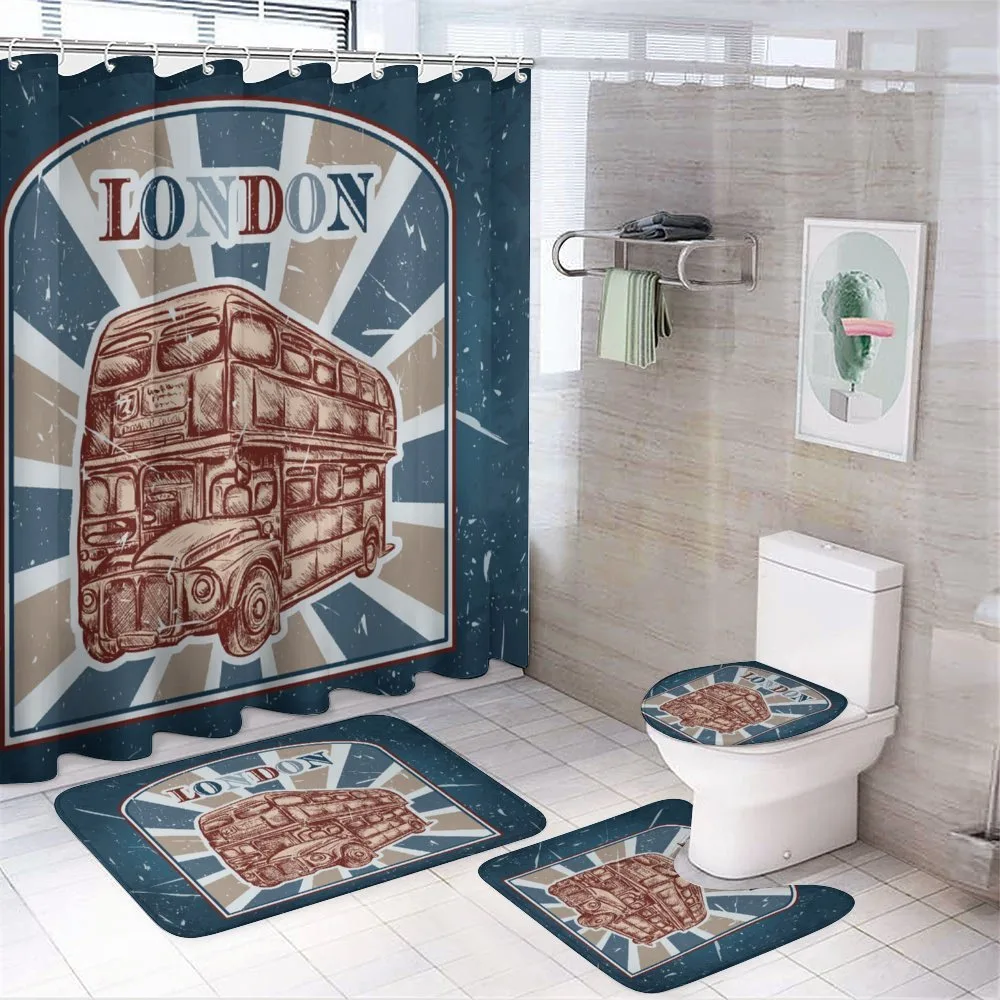 English Bus Grunge Art — Your design