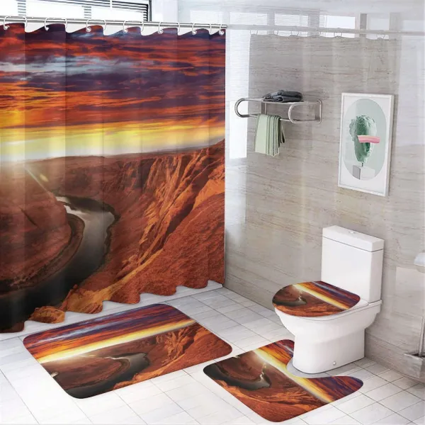Mystic Cliff on a shower curtain