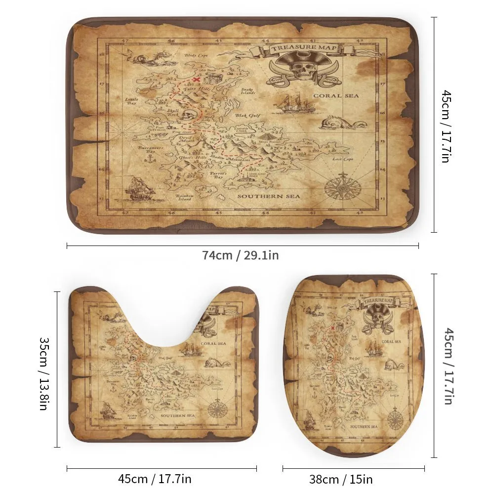Old Paper Treasure Map — Detail 1