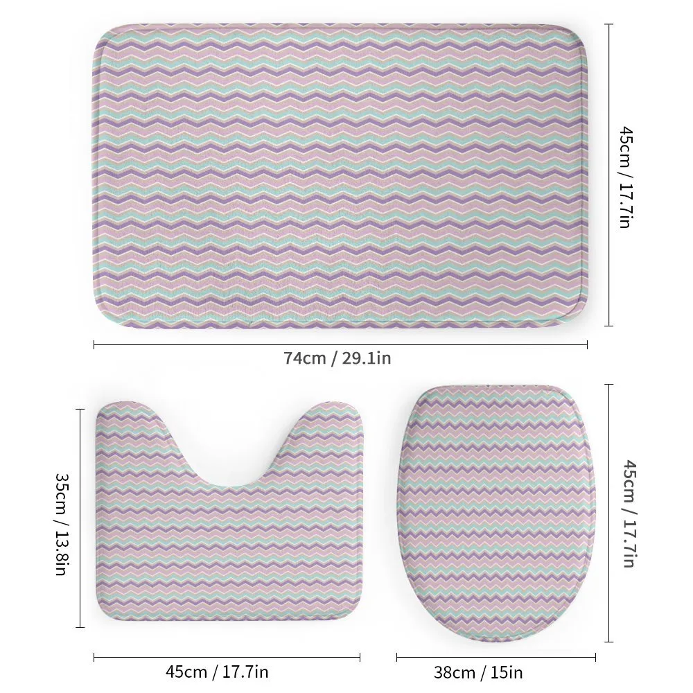 Pastel Tones Zigzags — Detail 1