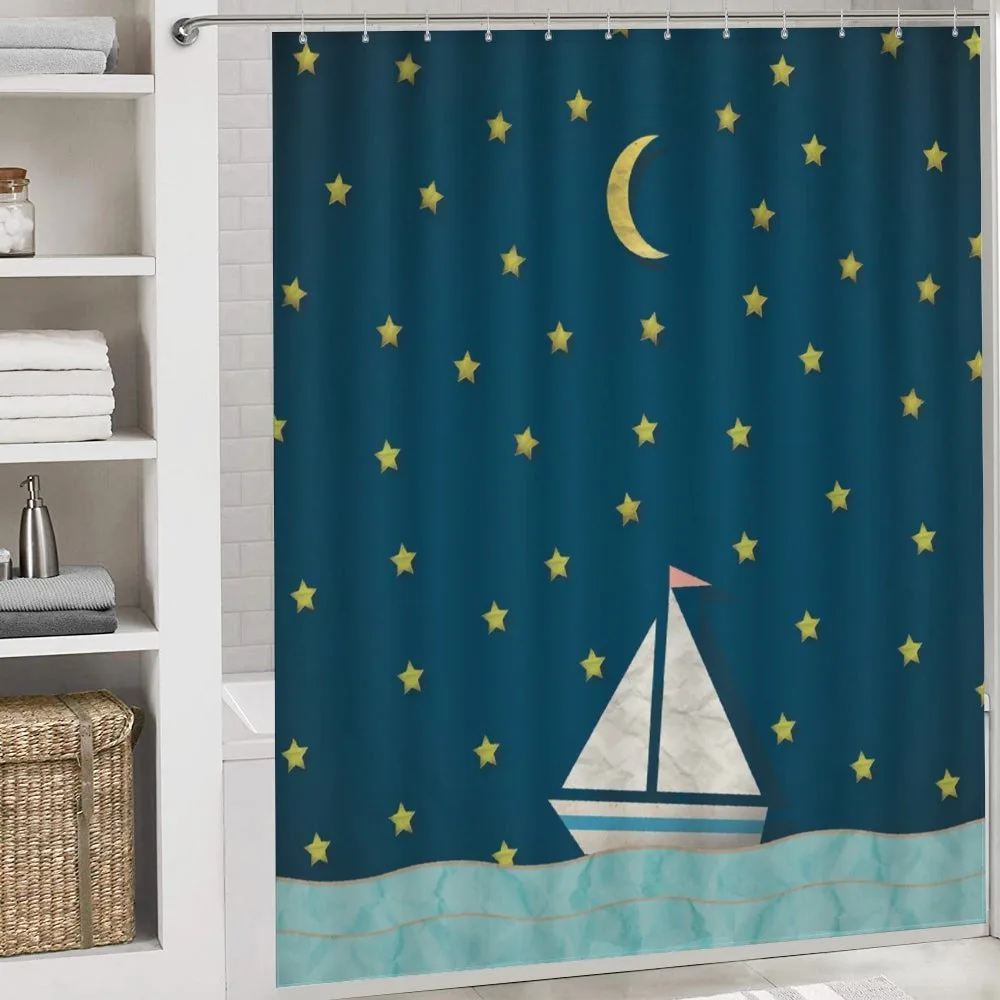 Sailing Boat Night Sky — Detail 4