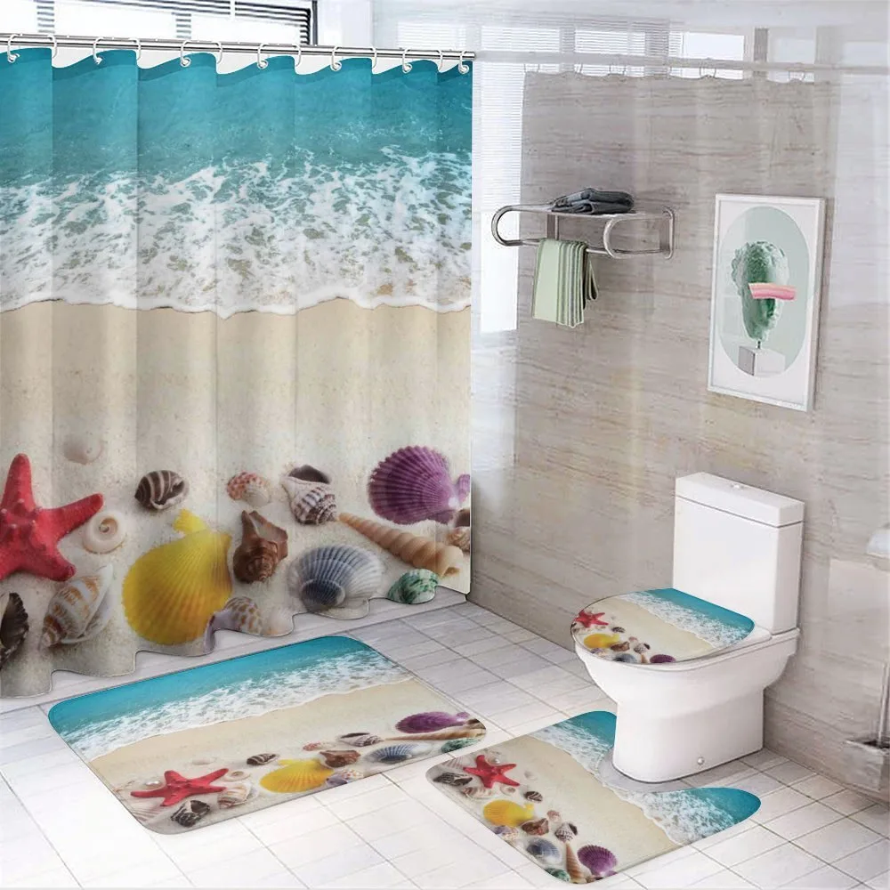 Sea Shells on Sandy Coast — Your design