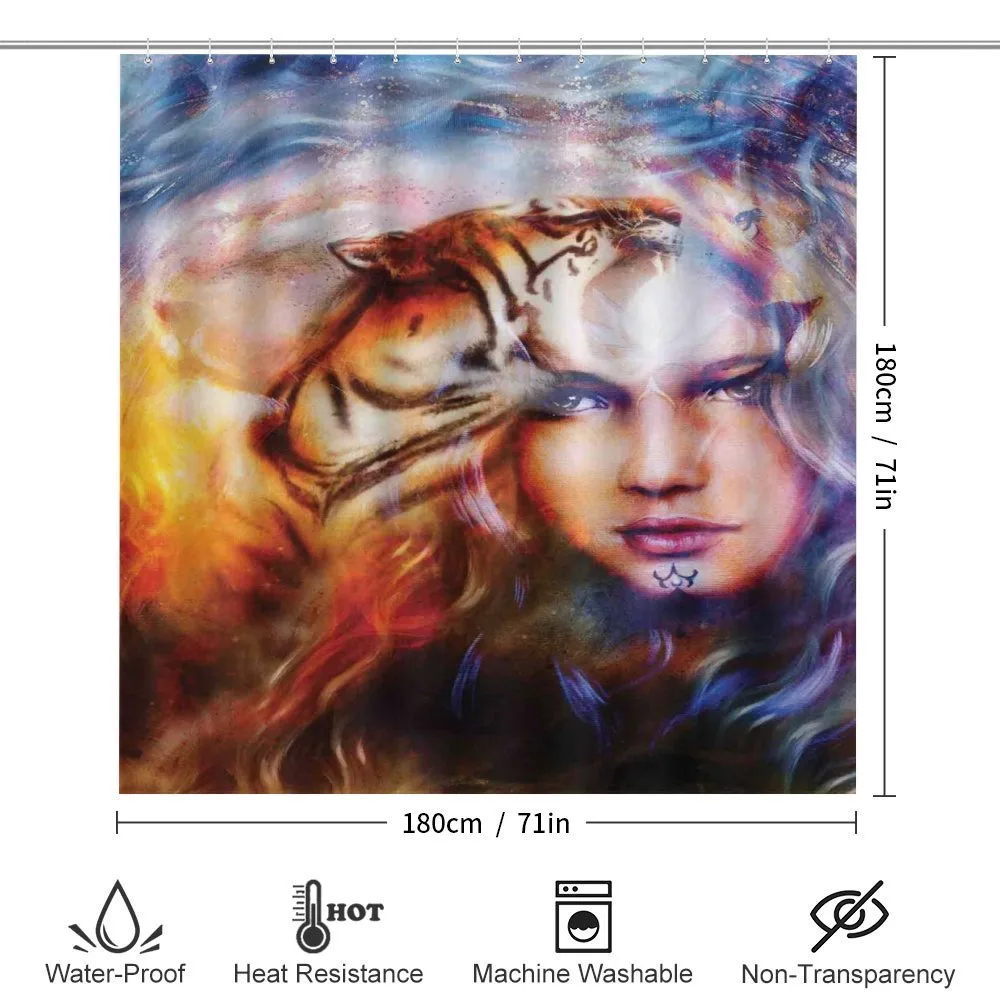 Tiger and Lion Head — Detail 2