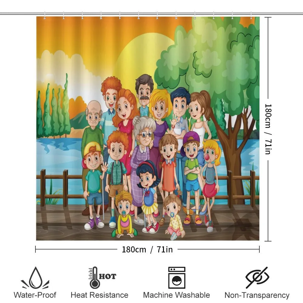 Adults and Children Posing — Detail 2