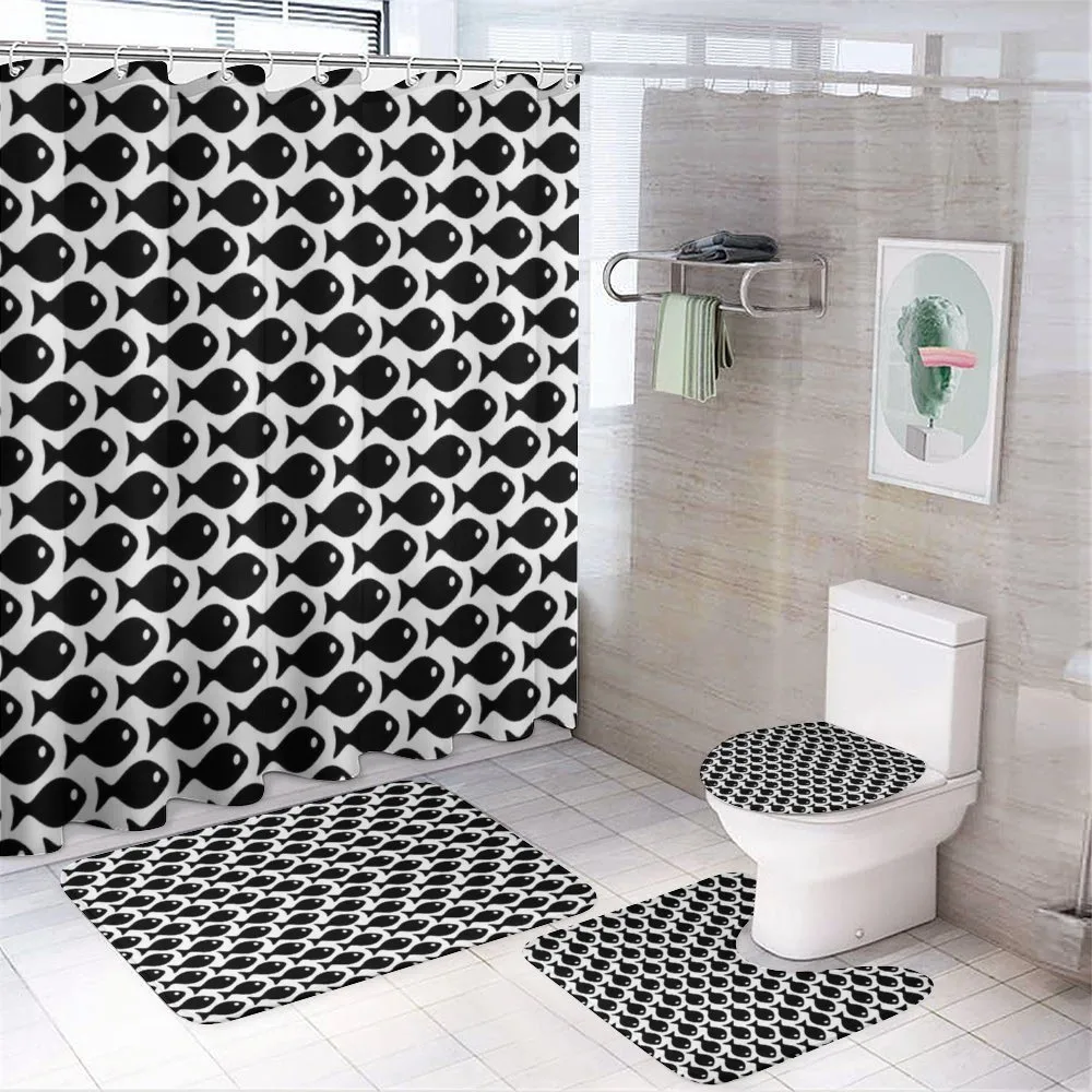 Black and White Fish Pattern — Your design