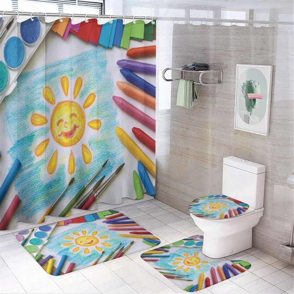 Child's Happy Sun Painting — Your design