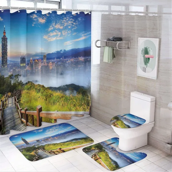 City Cosmopolitan Life on a shower curtain