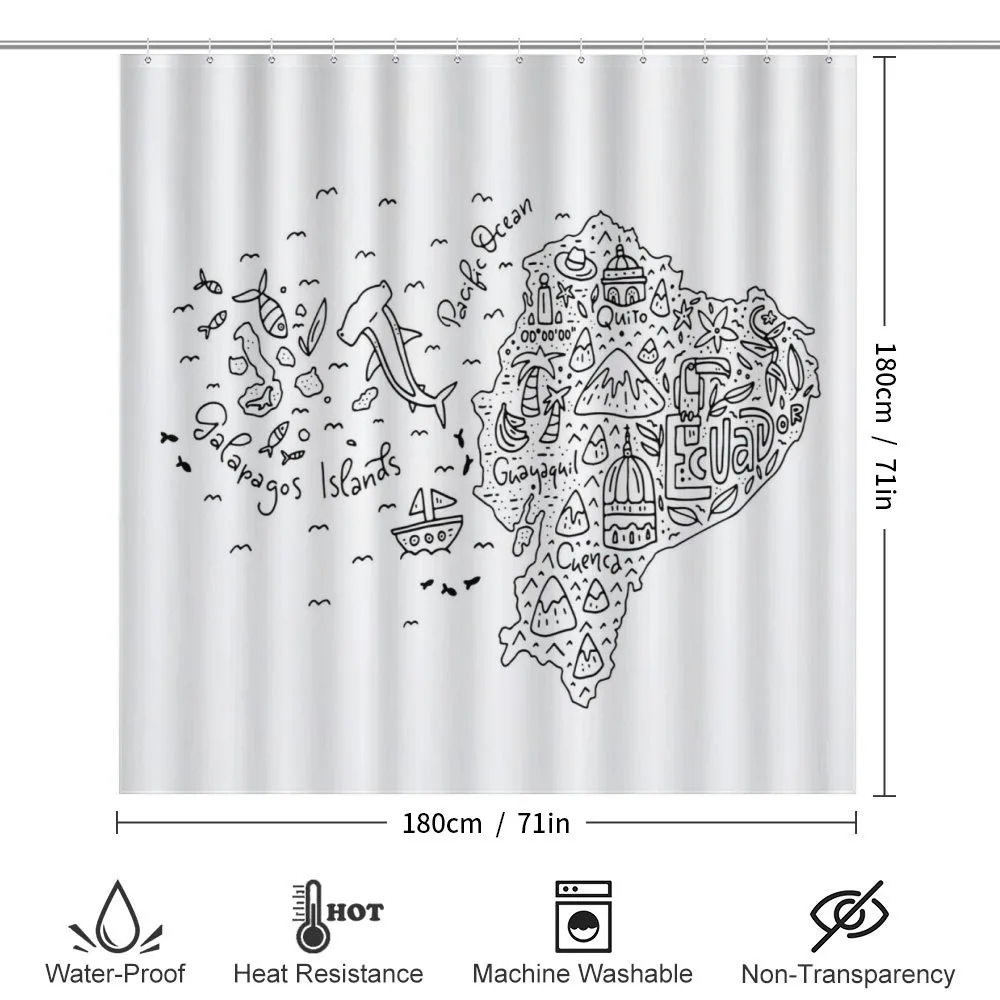 Infographic Doodle Line Map — Detail 2