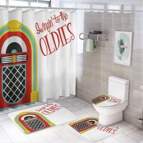 Jazz Age Party Music on a shower curtain