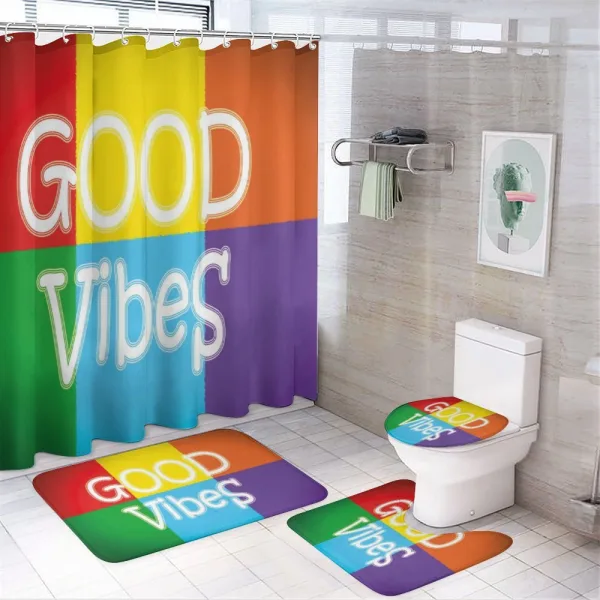 Lively Colors Energy on a shower curtain