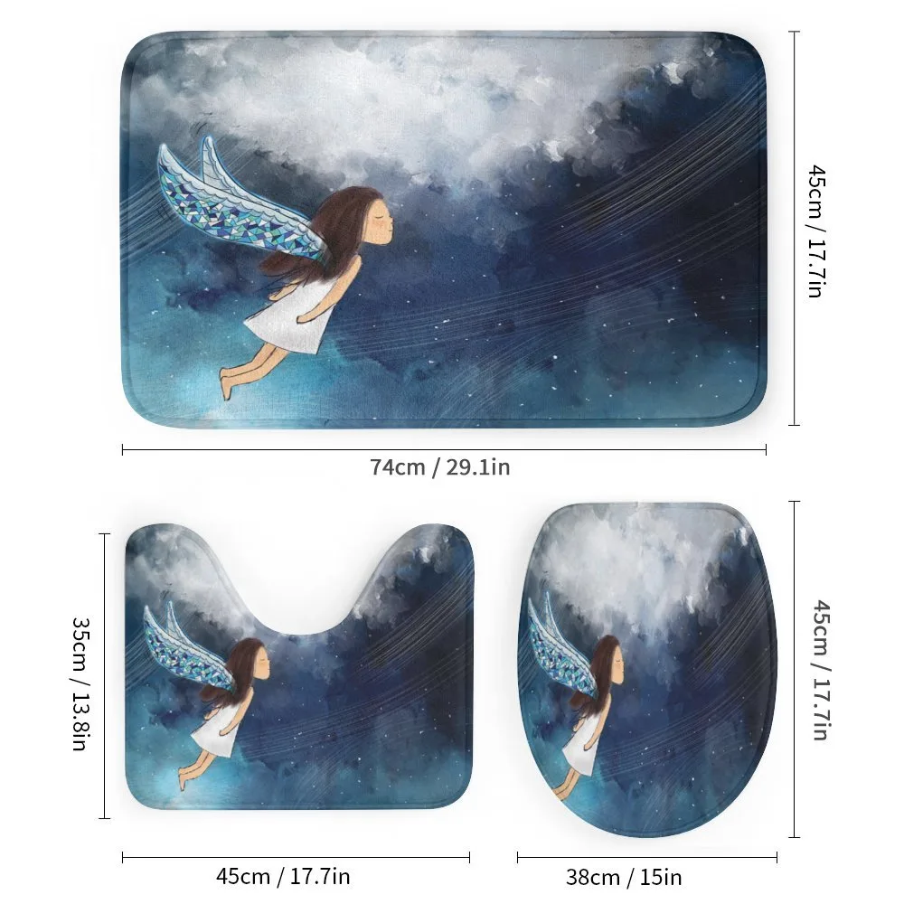 Magical Winged Girl in Sky — Detail 1
