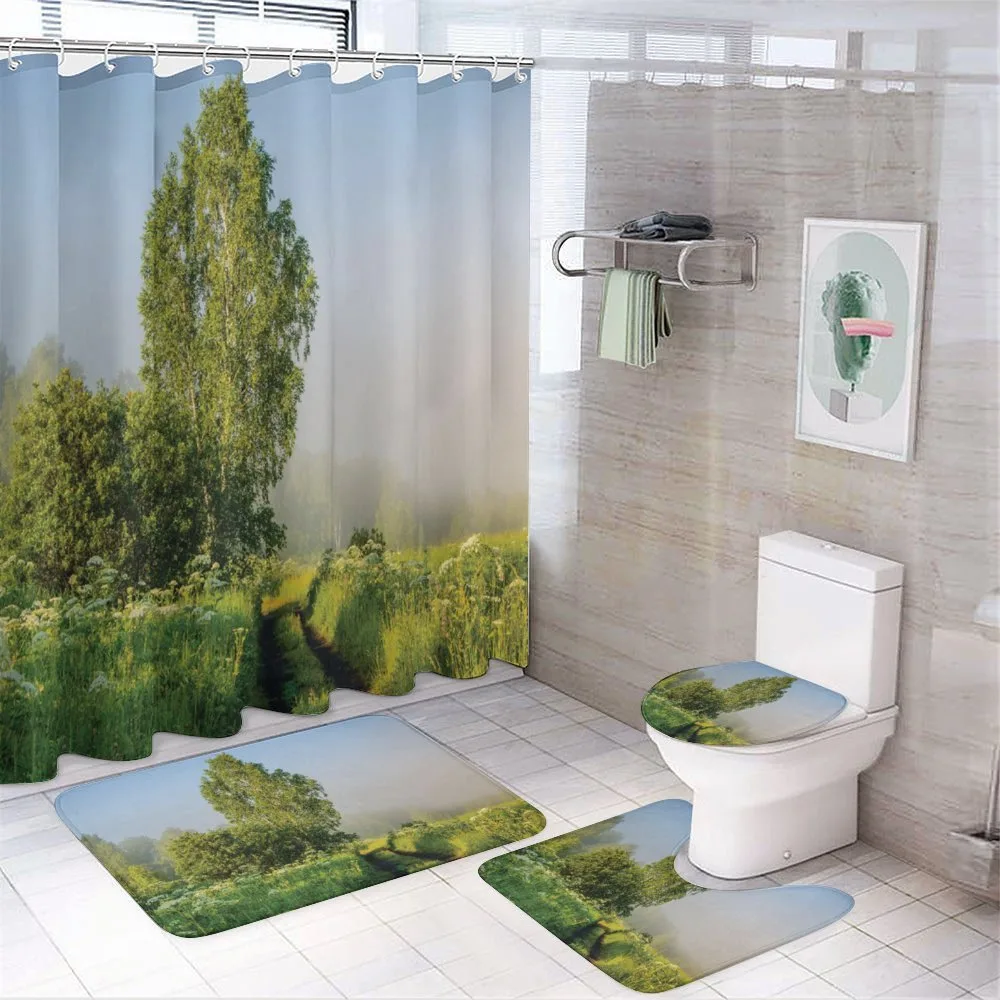 Path with Trees Flowers — Your design