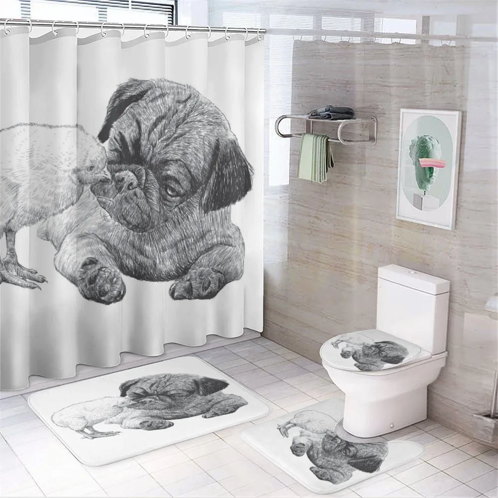 Pug Little Chick Hand Drawn — Your design