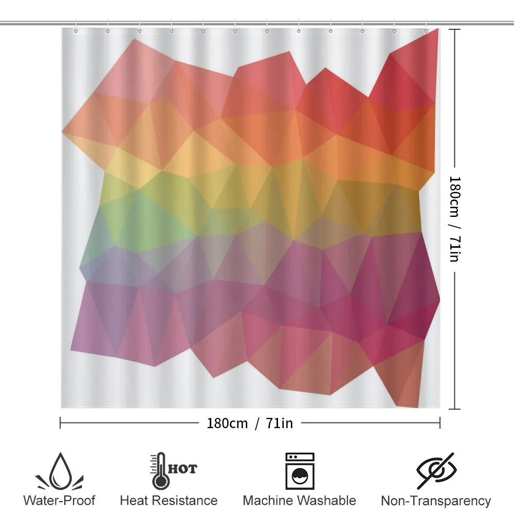 Retro Rainbow Colors Poly — Detail 2