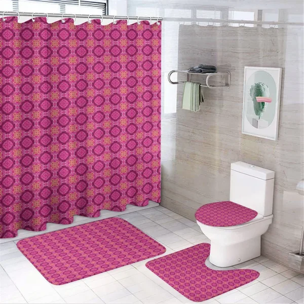 Victorian Motifs Eastern on a shower curtain