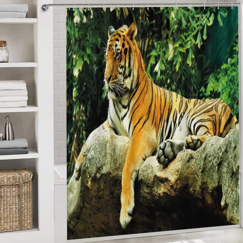 Big Cat Resting in Forest — Detail 4