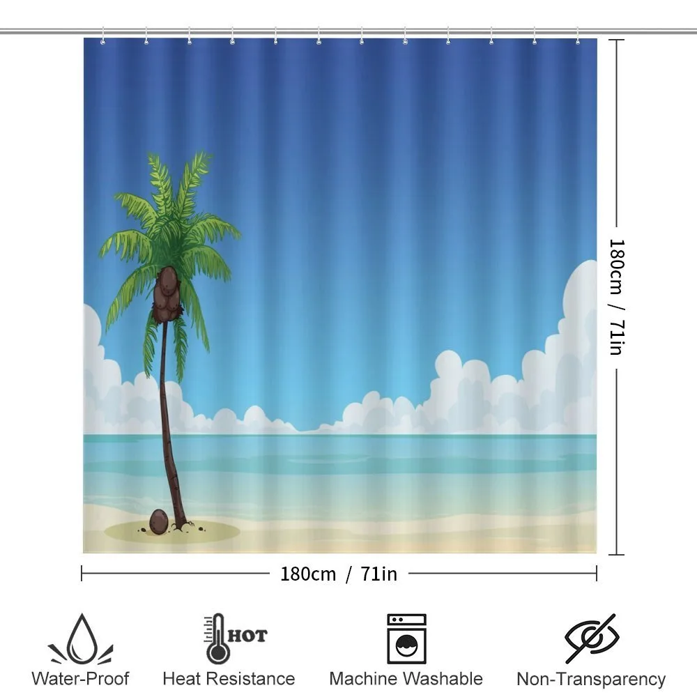 Exotic View Tree and Coconuts — Detail 2