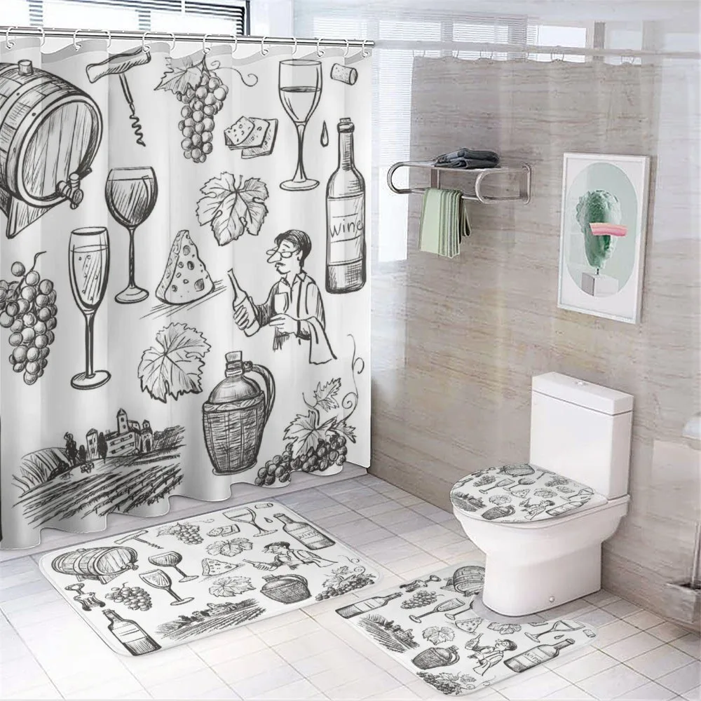 Gourmet Wine Set Sketchy — Your design