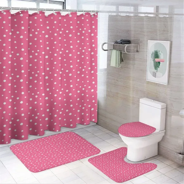 Grunge Drawn Rounds on a shower curtain
