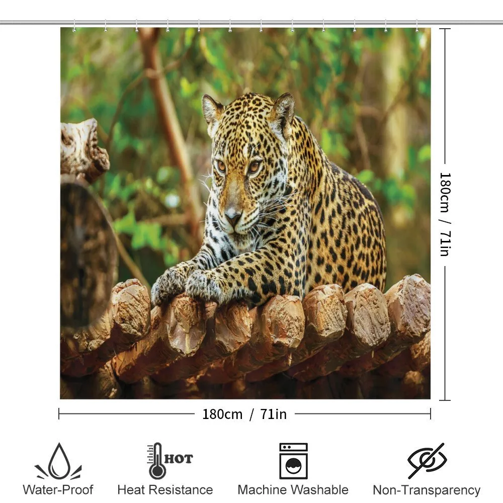 Jaguar on Wood Wild Feline — Detail 2