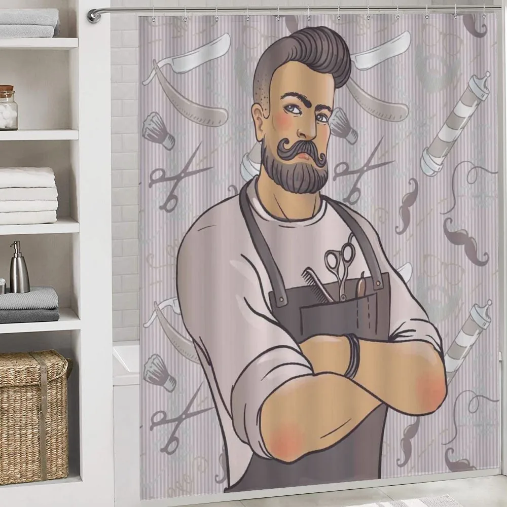 Muscular Barber Man — Detail 4